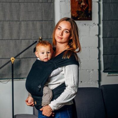 LennyLamb LennyHybrid Half Buckle Carrier Black Ebony